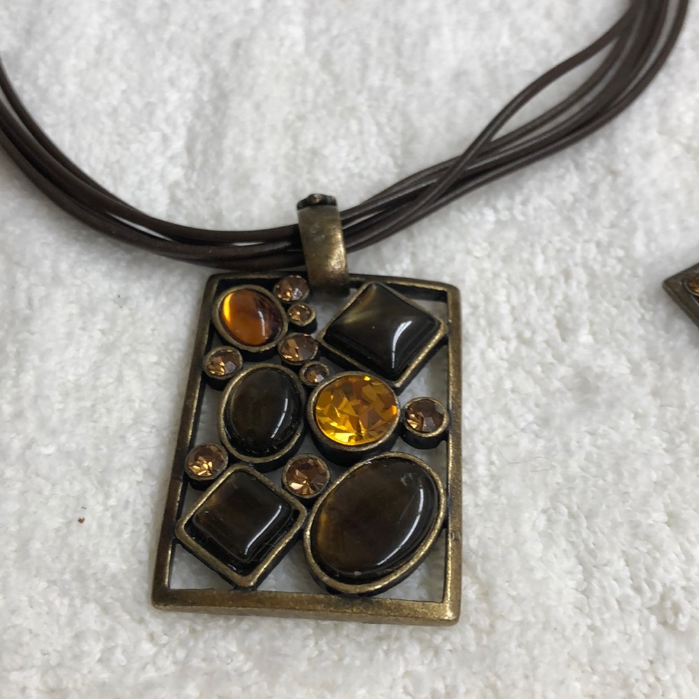 Earrings and necklace set